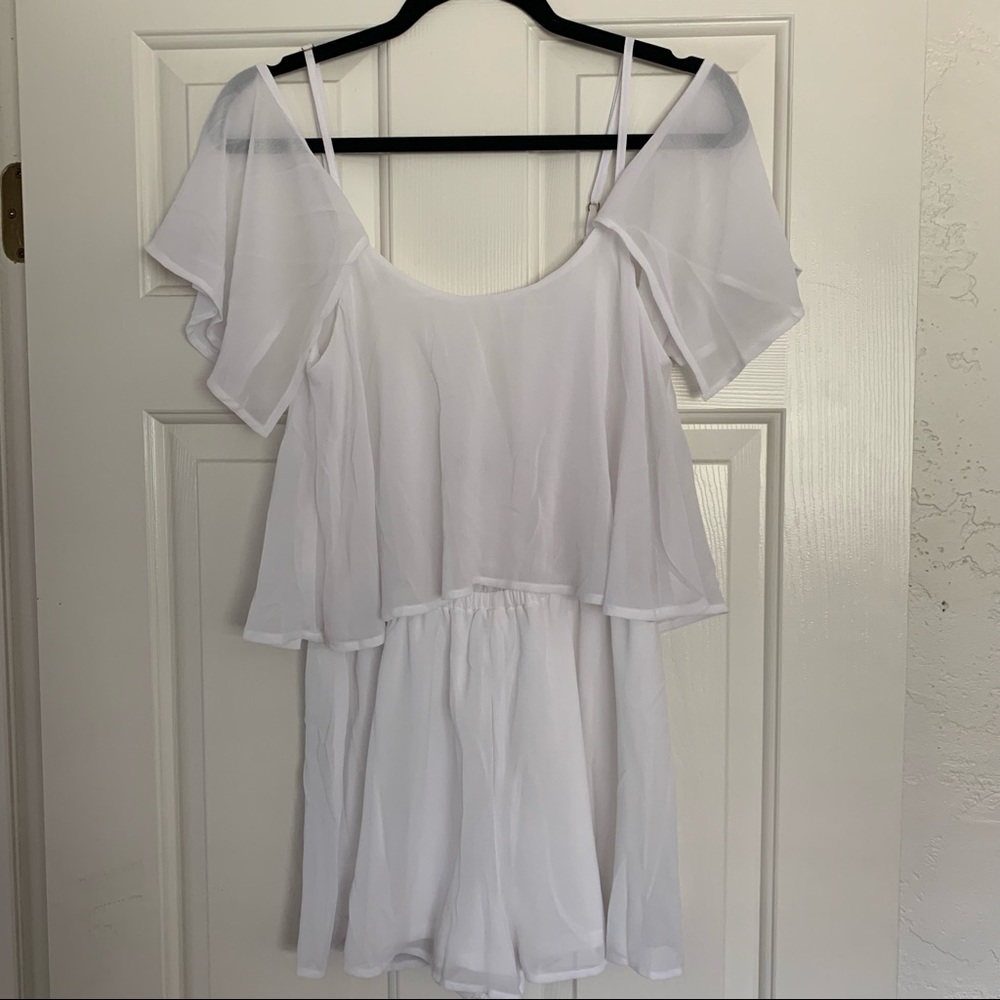 Show Me Your Mumu Quinn Ruffle Romper sz M